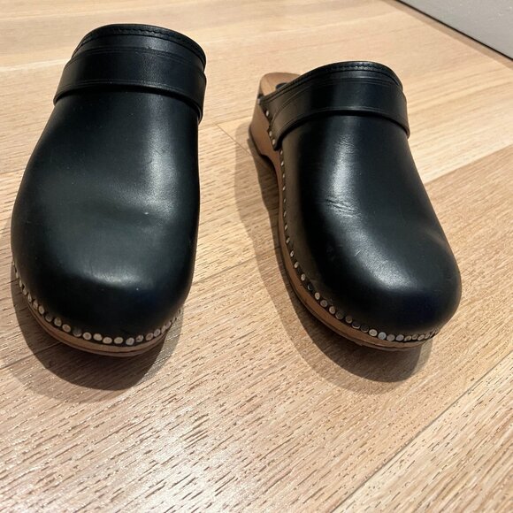 Isabel Marant Thalie Clogs In Black Leather - Picture 7 of 7